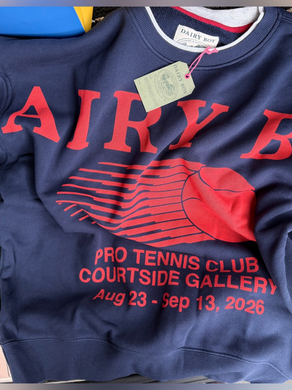 NWT DAIRY BOY HOME SLAM CREWNECK NYC POP UP SWEATER